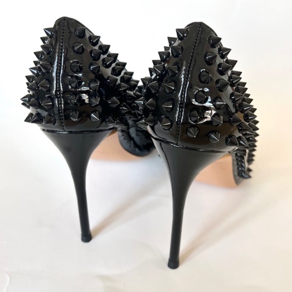 Kaitlyn Pan | Shoes | Kaitlyn Pan Black Rock Studded Heels Size 6 - Picture 6 of 9
